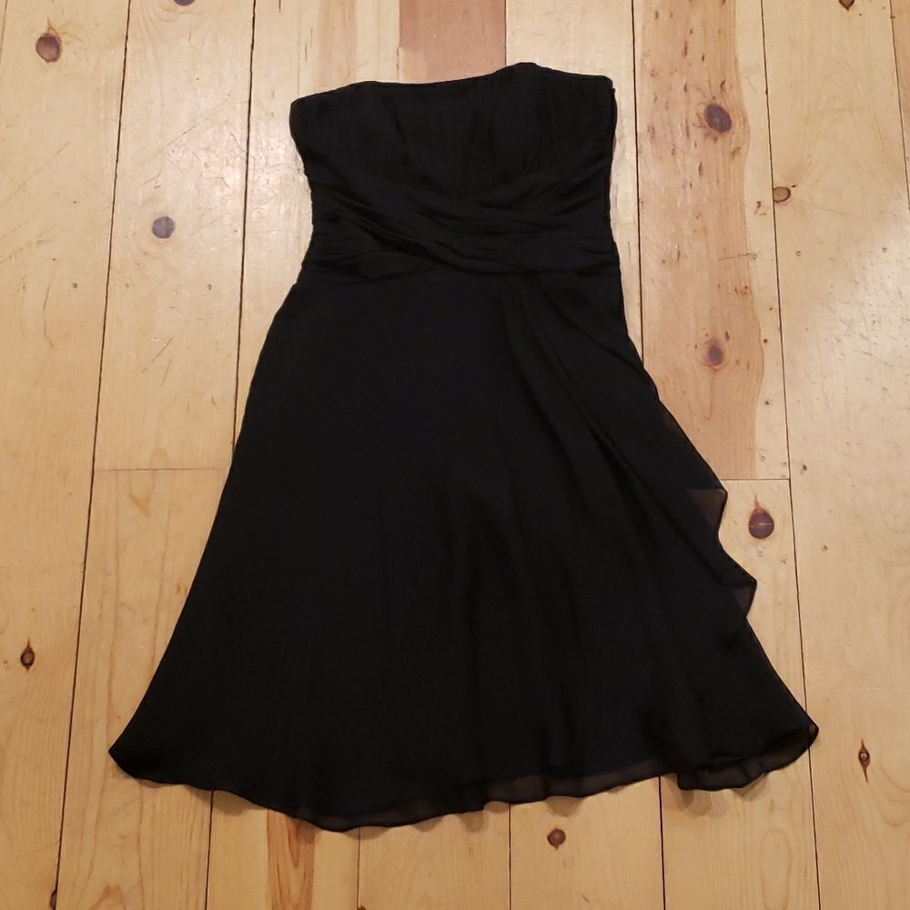 Gorgeous black strapless WHBM dress 4